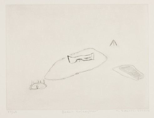 Beduin Encampment<br><span>1983, 33x45cm, Etching ed 45, 33x45cm</span>