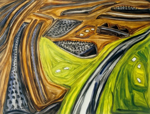 The Road up to the Bog<br><span>2005, 56x74cm, oil on paper</span>