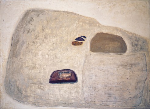 Cultivation V<br><span>1975, 120 x 165cm, Fresco pigment on plaster</span>