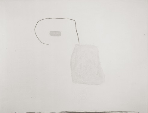 Resting Place & Field<br><span>1998, 121 x 152cm, Crushed clay on plaster</span>