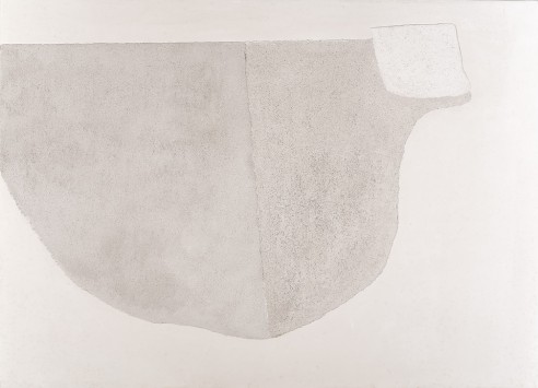 Vegetation and Dwelling Place<br><span>2003, 119 x 165cm, Crushed clay on plaster</span>