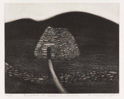 Daybreak at Gallarus Oratory<br><span>1999, 23 x 29cm, Etching ed 150</span>